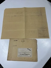 LODGE & SHIPLEY LATHES COLLET CHUCK PRINTS 1957 (17“ X 21“)