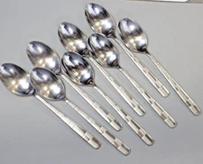 Cambridge Landscape 8 Place/ Oval Soup Spoons Stainless Steel Flatware