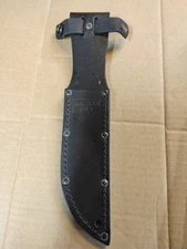 KA-BAR 1256S, Leather Sheath, Black, 5-1/4-Inch