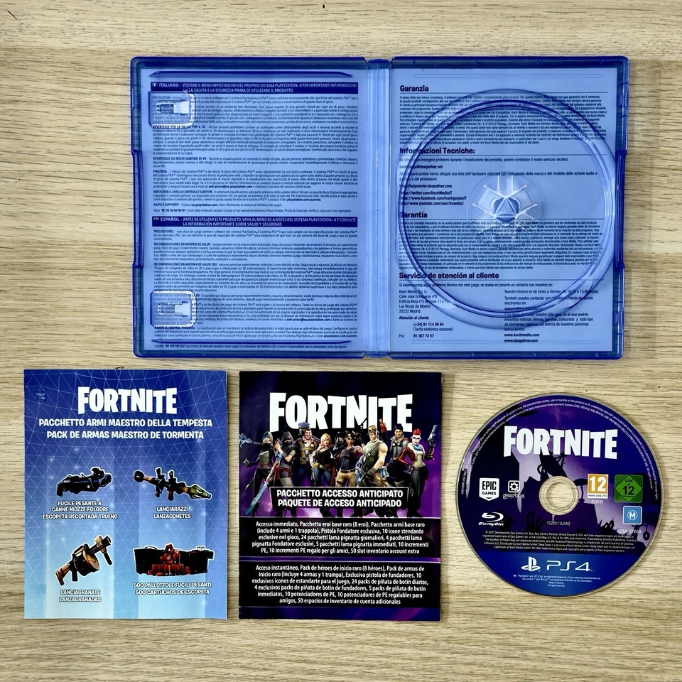 FORTNITE PS4 RARO INTROVABILE EDIZIONE FISICA SU DISCO DA COLLEZIONE COMPLETO - Immagine 2 di 3