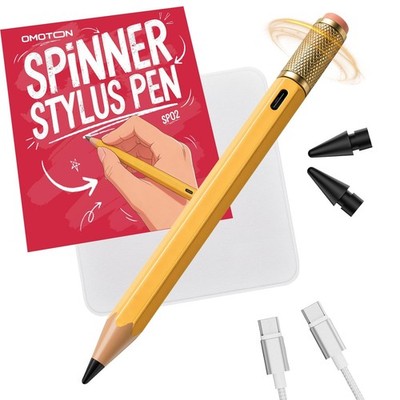 Omoton Pencil SP02 für Apple iPad 2018-2026, Handflächenunterdrückung, Neigungsempfindlichkeit, FIDG