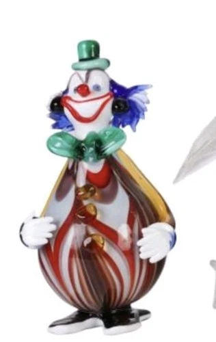 vintage murano glass clown figurine