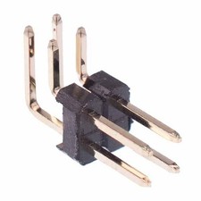 50 x 4-Way Double Row Right Angle Male Header 2.54mm