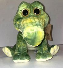 Green Alligator Crocodile Plush Stuffed Animal Large Glitter Eyes 12" NWT