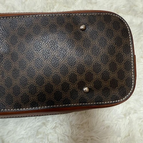 CELINE Macadam Brown PVC Leather Handbag Front Pocket Tote Authenticated - Picture 6 of 10
