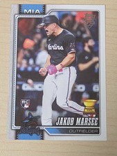 2026 Topps Series 1 #37 Jakob Marsee Miami Marlins RC