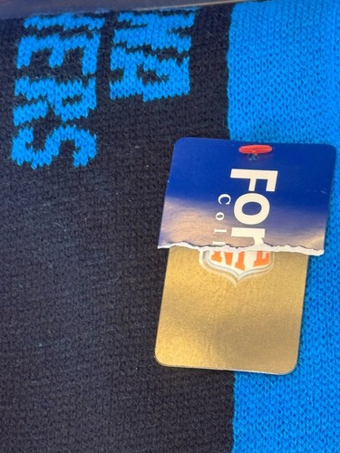 Carolina Panthers Scarf Knit Winter Neck - Double Side Big Team Logo New 2016 - Picture 4 of 9