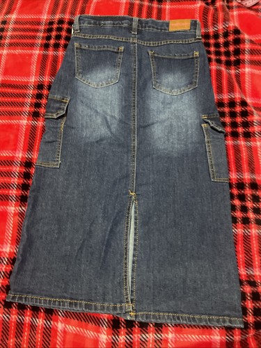 NWT Wallflower Girls Size 10 Long Denim Jean Skirt - Picture 9 of 12