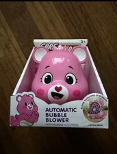 Care Bears Automatic Bubble Blower with Bubble Solution Battery Operated Pink