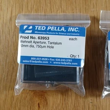 Ted Pella Tantalum 10mm Wehnelt Aperture,  750uM Prod#63953 Philips Amray FEI