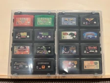 Nintendo Gameboy Advance Custom Cartridge Protective GBA Case, storage 8 games!
