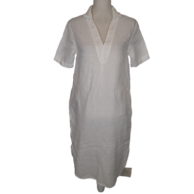 knee length dresses for ladies Plaid Linen Halter Dress - Plum Plaid