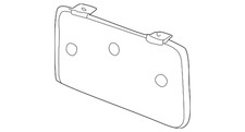 Genuine Ford License Bracket XL3Z-17A385-AA