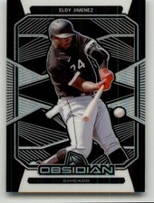 2020 Panini Chronicles Eloy Jimenez Obsidian #36 Chicago White Sox