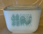 Pyrex Vintage Amish Butterprint Refrigerator Dish Set with Lid Fridgie