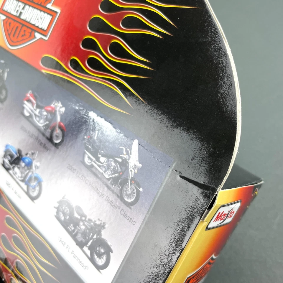 Motocicleta Maisto 1952 K modelo Harley Davidson azul escala 1:18 série 27 - NOVA - Imagem 3 de 4