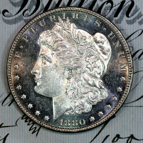 * 1880-O CAMEO DMPL * SOLID+ GEM BU MS MORGAN SILVER DOLLAR * FROM COLLECTION