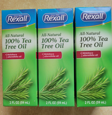 Rexall 100%  Natural Tea Tree Oil for Skin, Hair, Toenails, Aromatherapy, & Soap