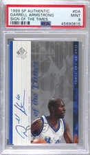 1999-00 SP Authentic Sign of the Times Darrell Armstrong #DA PSA 9 MINT Auto
