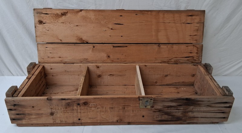 Vintage 2 Cartridge Howitzer Ammo Crate