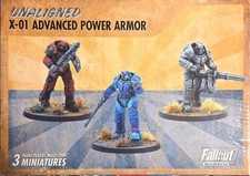 Fallout Wasteland Warfare: Unaligned X-01 Advanced Power Armor Miniatures