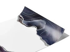 Rwraps Gray Agate Gemstone Obsidian Tears Gloss Vinyl Film Wrap 59in x 6in