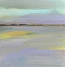 Original painting - CAPTIVATED -  colorful serene abstract landscape