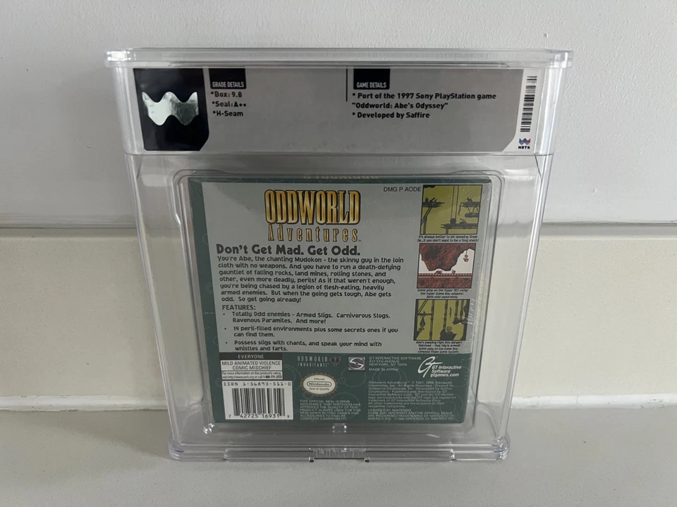 Oddworld Adventures (Game Boy) WATA 9.8 A++ New Sealed Graded CGC VGA PSA 1st! - Image 2 of 4