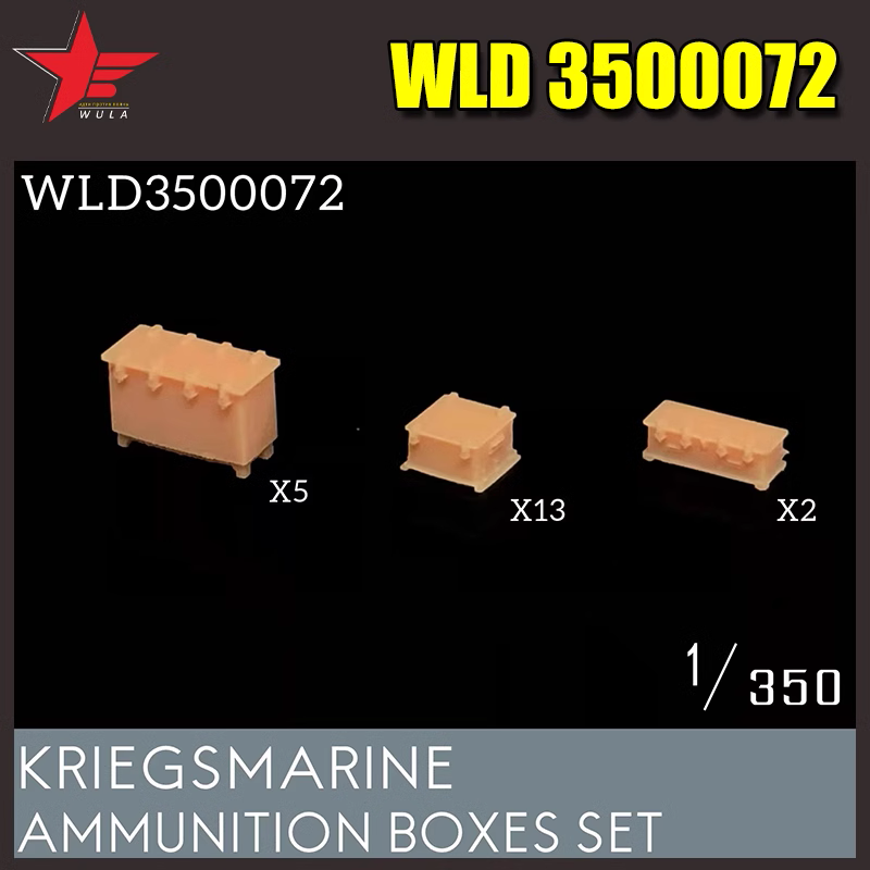 WULA MODELS WLD3500072 1/350 KRIEGSMARINE AMMUNITION BOXES SET