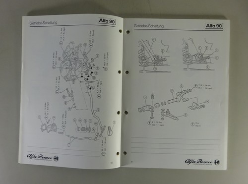Schulungsunterlage Alfa Romeo 90 Stand 1984 - Bild 4 von 4