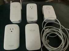 TP Link-Powerline Extenders, 4 Units, Wifi Extender- 1 Unit-Lot of 5 total
