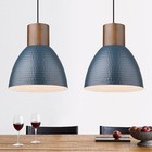 2 Pack Kitchen Pendant Light Fixtures,Farmhouse Pendant Light Solid Wood BLACK