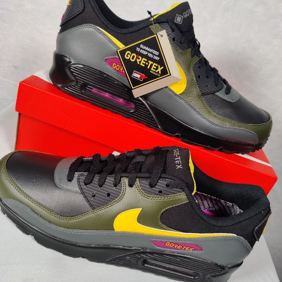Size 14 - Nike Air Max 90 GORE-TEX Tour Yellow Cargo Khaki