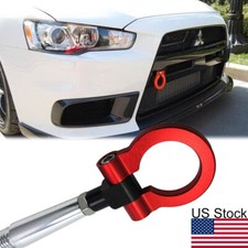 Red Track Racing Style Aluminum Tow Hook Ring For Mitsubishi Lancer 2008-2016 Red Track Racing Style Aluminum Tow Hook Ring For Mitsubishi Lancer 2008-2016
