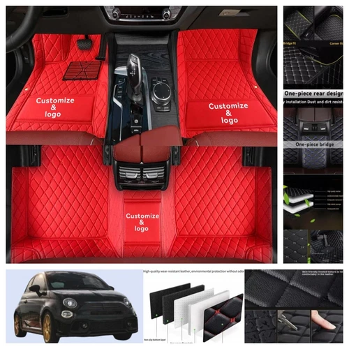 Alfombrillas coche Fiat 500 2008-2019 impermeables para todo tipo de clima alfombras personalizadas carga - Imagen 40 de 44