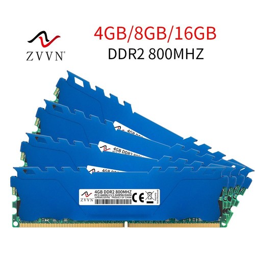 16GB 8GB 4GB DDR2 800MHz PC2-6400U CL5 DIMM intel Desktop Arbeitsspeicher RAM DE - Afbeelding 1 van 16