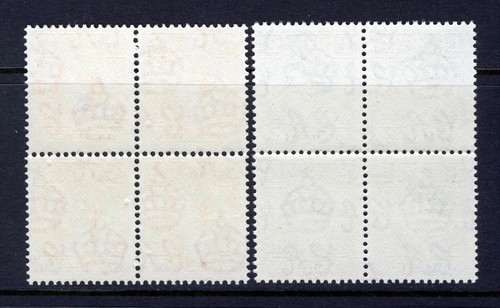 JAMAICA KG VI 1951 beide 1951 1⁄2d. & 1D. Druckblöcke SG 121b & SG 122a postfrisch - Bild 2 von 2