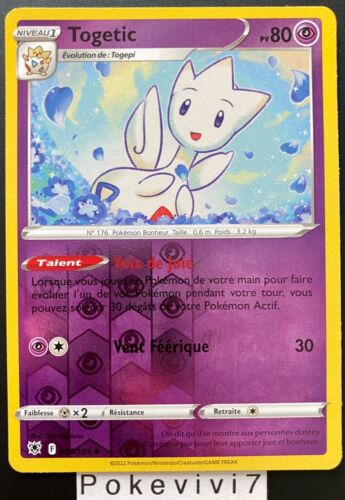 Carte Pokemon TOGETIC 056/189 REVERSE Epée et Bouclier 10 EB10 FR NEUF - Photo 1/1