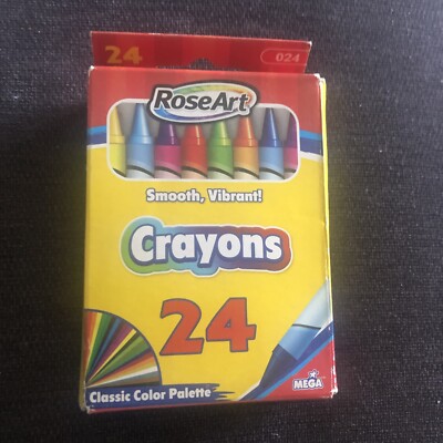 RoseArt Crayons 24 Pack School Quality