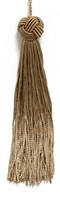 "Dunkle Sand 5,5\" Chainette Quasten Treibholz Bronze [Set Von 10]"