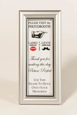 Photo Booth Frames for Photo Booth Strips, 2x6, premium silver frame with glass