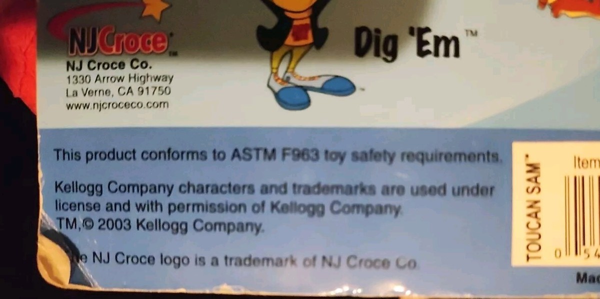 Vintage Toucan Sam Figure Team Tony TOY Kellogg's Cereal Vintage Toucan Sam Figure Team Tony TOY Kellogg's Cereal