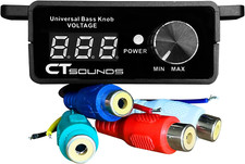 Universal Bass Knob - Digital Voltmeter, Blue LED Display, Remote Gain Control,