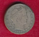 1909-D BARBER SILVER QUARTER **NICELY CIRCULATED GOOD** FREE SHIPPING!!