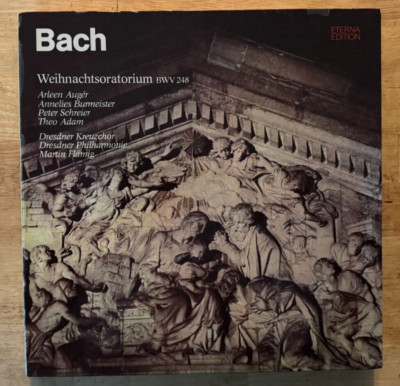 GERMAN BOX LP 33 J.S BACH MARTIN FLANING WEIHNACHTSORATORIUM BWV 248