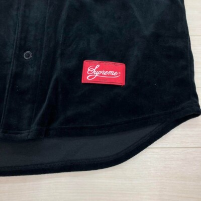 トップス Supreme 20AW Velour Baseball Jersey Supreme 20AW Velour Baseball Jersey Black Size M (US S) USED