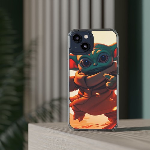 Cute Baby Yoda Clear Phone Case, Mandalorian Gift, Star Wars Case, Geeky Phone - Picture 4 of 124