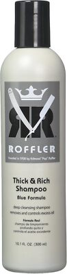 Brand New Roffler Thick & Rich Blue Shampoo 10.1oz