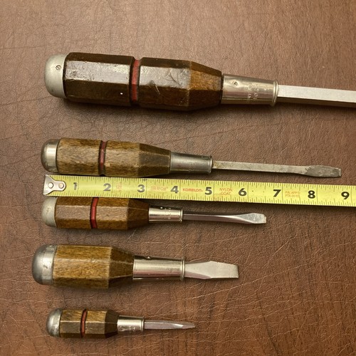 1950s PROTO Pro Slotted Screwdriver Set Of 5 - 9752, 9708, 9704, 9702, 9701 RARE - Picture 20 of 22