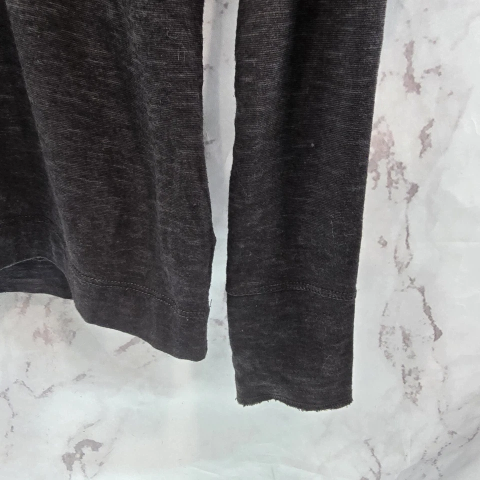 Camisa Horny Toad Para Mujer XS Gris Con Capucha Henley Pullover Algodón Orgánico Larga  Foto 4 de 4